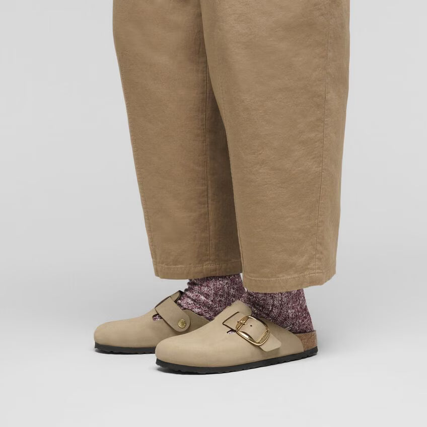 Boston Big Buckle Oiled Leather Tabacco Brown