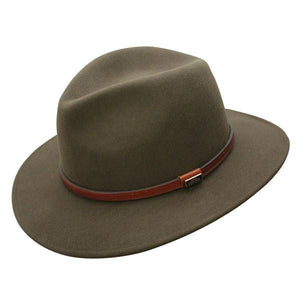 Jackeroo Crushable Wool Hat Loden