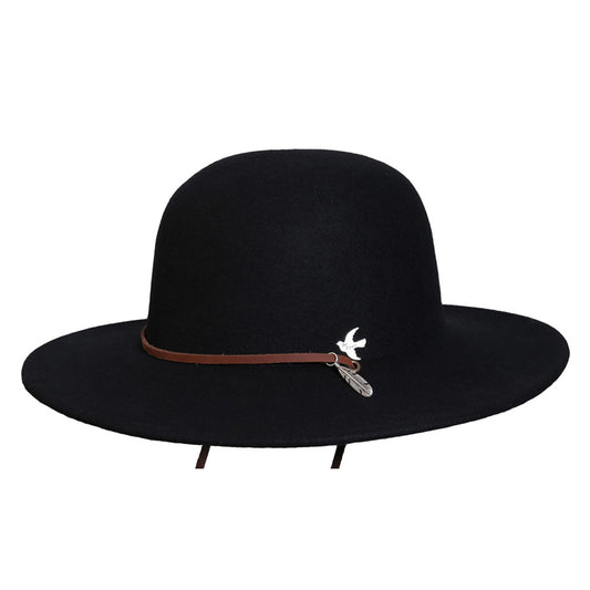 Bird and Feather Wool Hat (1886485643335)
