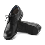 Zapatos Birkenstock Jaren Hydrophobic Natural Leather Black, par mostrando la suela
