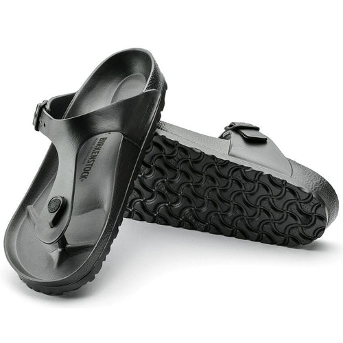 Sandalias Birkenstock Gizeh EVA Metallic Anthracite, detalle de la suela