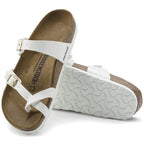 Sandalias Birkenstock Mayari Birko-Flor Patent White, detalle de la suela