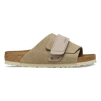 Sandalia Birkenstock Kyoto Gamuza Taupe, perfil lateral