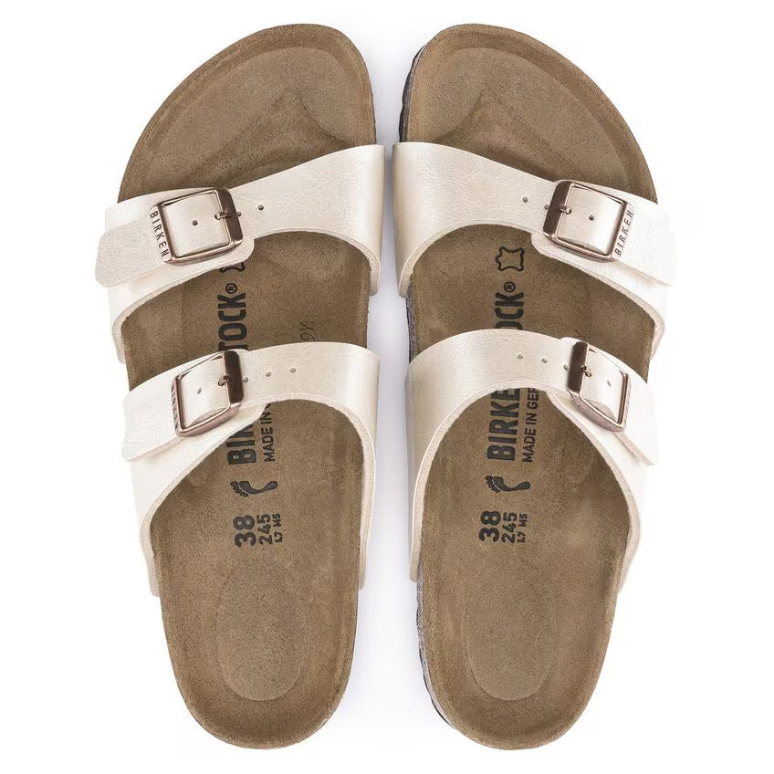 Sandalias Birkenstock Sydney Birko-Flor Graceful Pearl White, vista cenital