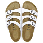 Sandalias Birkenstock Florida Birko-Flor White, vista cenital