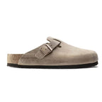 Zuecos Birkenstock Boston Tabacco Brown Soft, perfil lateral