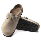 Zuecos Birkenstock Boston Tabacco Brown Soft, detalle de la suela