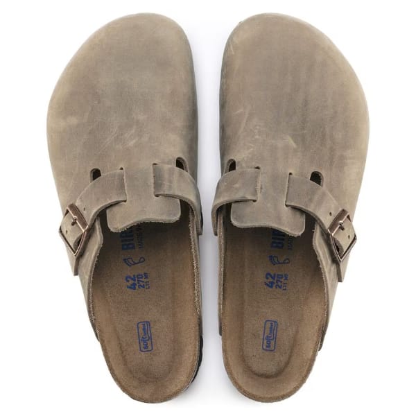 Zuecos Birkenstock Boston Tabacco Brown Soft