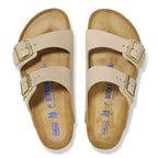 Sandalias Birkenstock Arizona Nobuck Sandcastle Soft, vista cenital