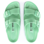 Sandalias Birkenstock Arizona EVA Bold Jade, vista cenital del par