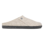 Pantuflas Birkenstock Zermatt Shearling Felt Eggshell, perfil lateral