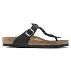 Sandalias Birkenstock Gizeh Braided Black, perfil lateral