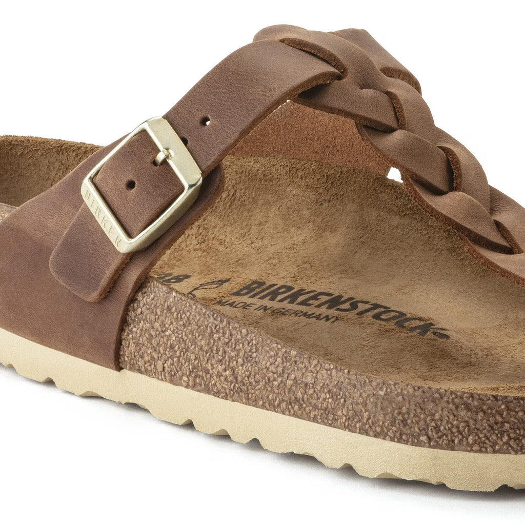 Gizeh Braided Oiled Leather Cognac