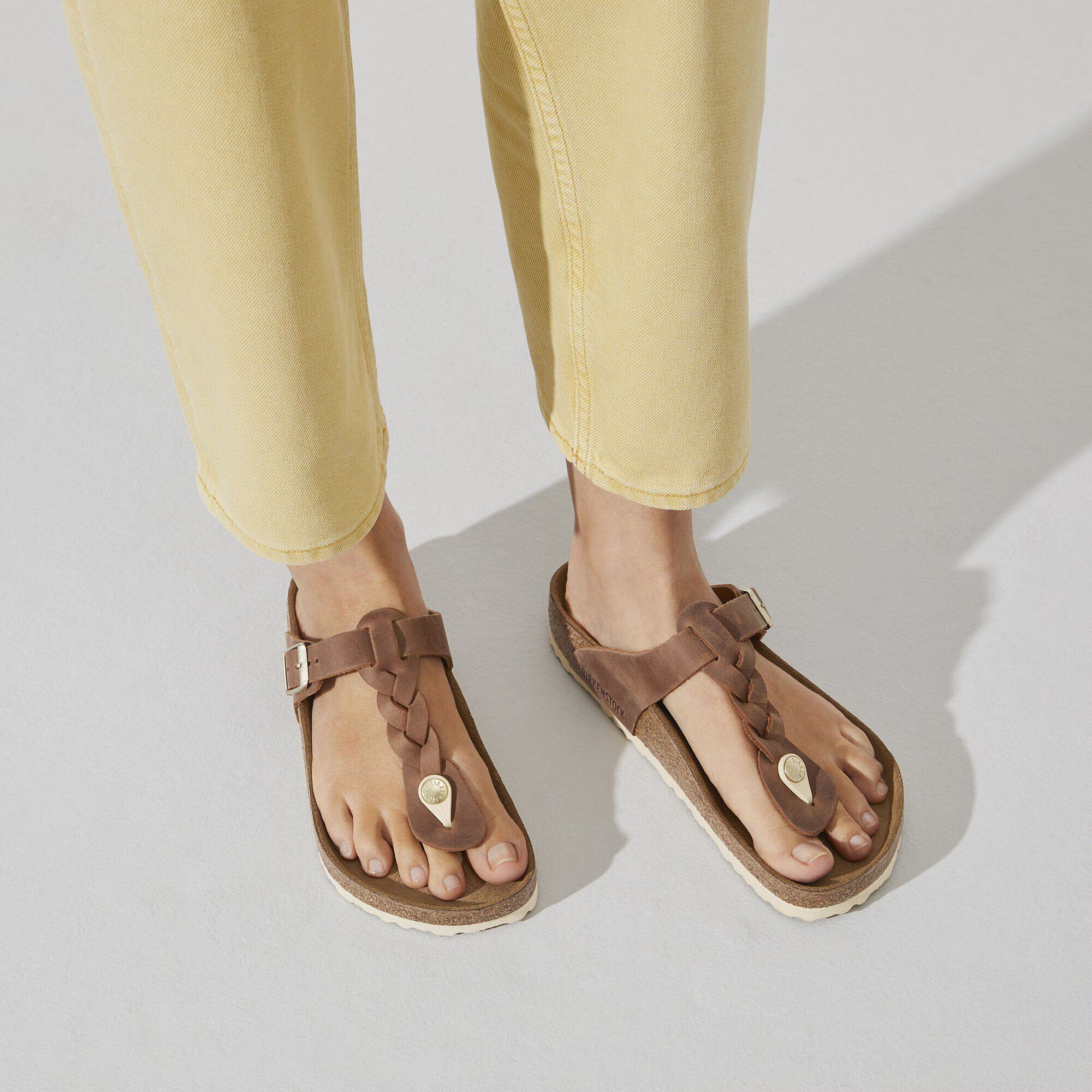Gizeh Braided Oiled Leather Cognac