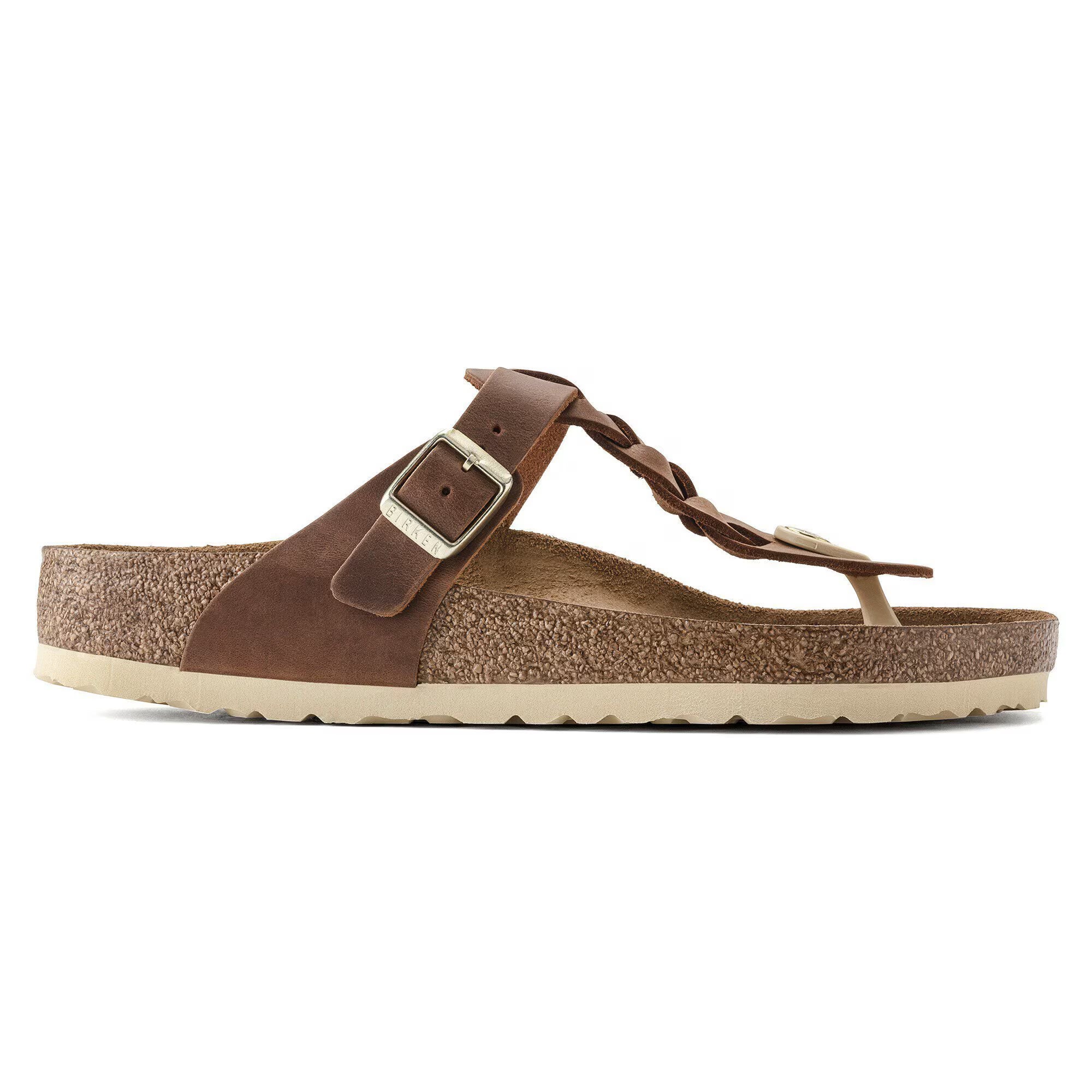 Gizeh Braided Oiled Leather Cognac