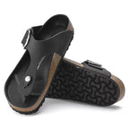 Sandalias Birkenstock Gizeh Big Buckle Oiled Leather Black, detalle de la suela