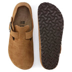 Zapatos Birkenstock London Mink, vista cenital, par mostrando suela y parte superior