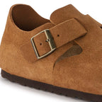 Zapatos Birkenstock London Mink, detalle del material 1