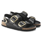Sandalias Birkenstock Milano Big Buckle Natural Leather Black, vista principal