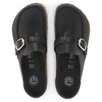 Zuecos Birkenstock Buckley Black, vista cenital del par