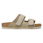 Sandalia Birkenstock Uji Gamuza Taupe, perfil lateral