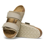 Sandalia Birkenstock Uji Gamuza Taupe, detalle de la suela
