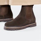 Botas y Botines Birkenstock Highwood Mocca, calzado por modelo, primer plano del tobillo
