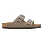 Sandalias Birkenstock Arizona synthetic Espresso/Gray Taupe Vegan, perfil lateral