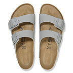 Sandalias Birkenstock Arizona Birko-Flor Saffiano Stone Coin, vista cenital