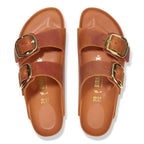 Sandalias Birkenstock Arizona Big Buckle Burnt Orange, vista cenital del par