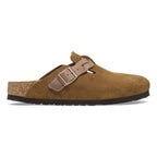 Zuecos Birkenstock Boston Suede Mink, perfil lateral