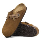 Zuecos Birkenstock Boston Suede Mink, detalle de la suela