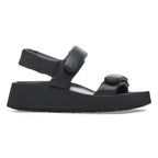 Sandalias Birkenstock Theda Natural Leather Black, perfil lateral