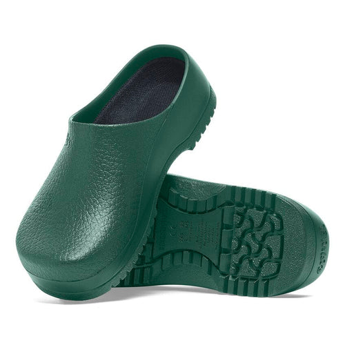 Zuecos Birkenstock Super Birki Fusion Green, detalle de la suela