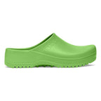 Zuecos Birkenstock Super Birki Fusion Apple Green, perfil lateral