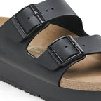 Sandalias Birkenstock Arizona Platform Flex Black, detalle del material