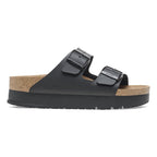 Sandalias Birkenstock Arizona Platform Flex Black, perfil lateral