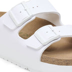 Sandalias Birkenstock Arizona Platform Flex White, detalle del material
