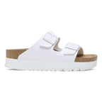 Sandalias Birkenstock Arizona Platform Flex White, perfil lateral