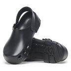 Zuecos Birkenstock Birki-Flow EVA Black, detalle de la suela, par