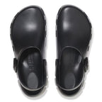 Zuecos Birkenstock Birki-Flow EVA Black, vista cenital, par