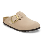 Zuecos Birkenstock Boston Big Buckle Nobuck Sandcastle, vista principal