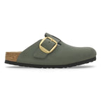 Zuecos Birkenstock Boston Big Buckle Thyme, perfil lateral