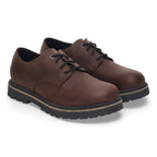 Zapatos Birkenstock Highwood Lace Low Oiled leather Habana, par completo en tres cuartos