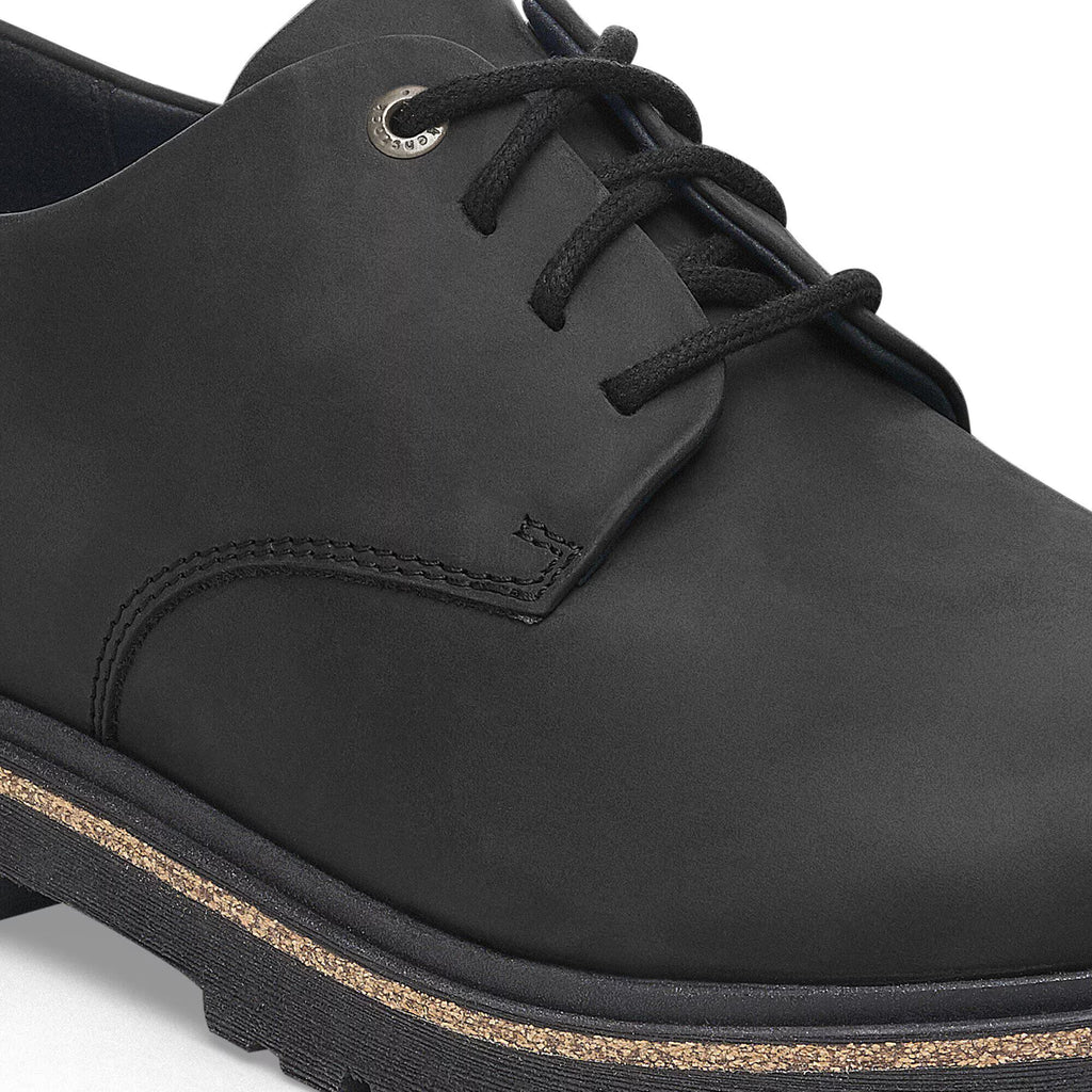 Highwood Lace Low Oiled leather Black
