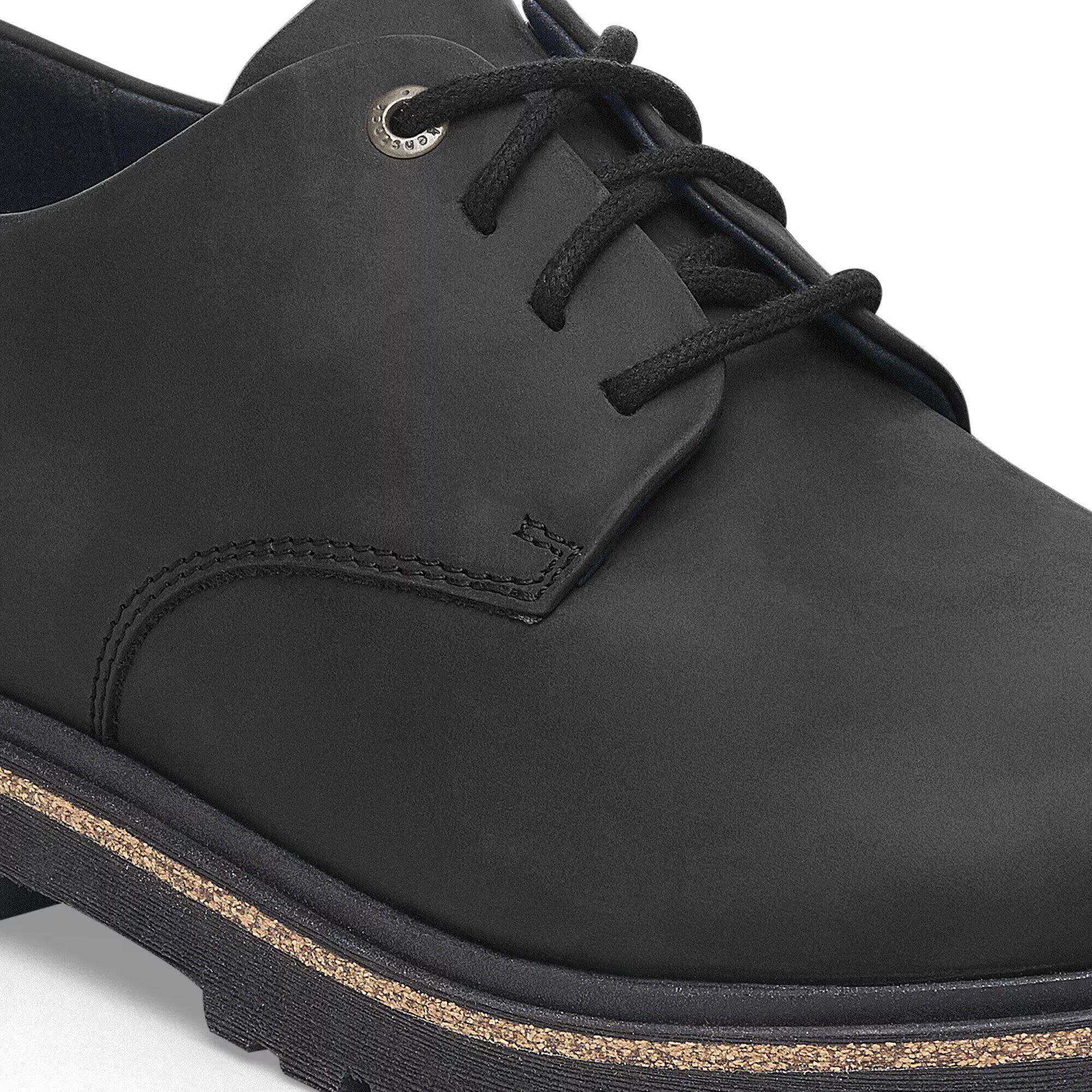 Highwood Lace Low Oiled leather Black