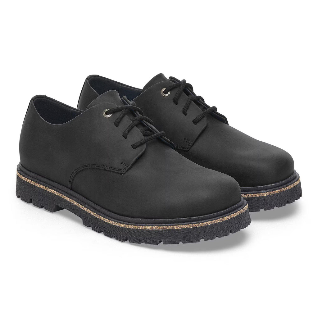 Highwood Lace Low Oiled leather Black
