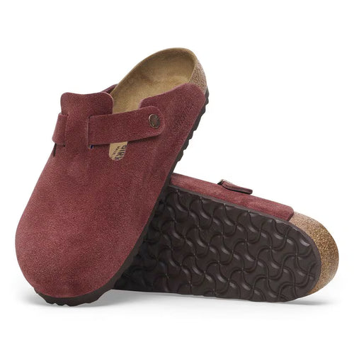 BIRKENSTOCK Boston 27㎝ Zueco Birkenstock Boston Suede Zinfandel | Rumbos Chile