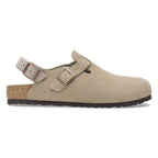 Zuecos Birkenstock Tokio Taupe, perfil lateral