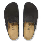 Zuecos Birkenstock Boston Chunky Black, vista cenital
